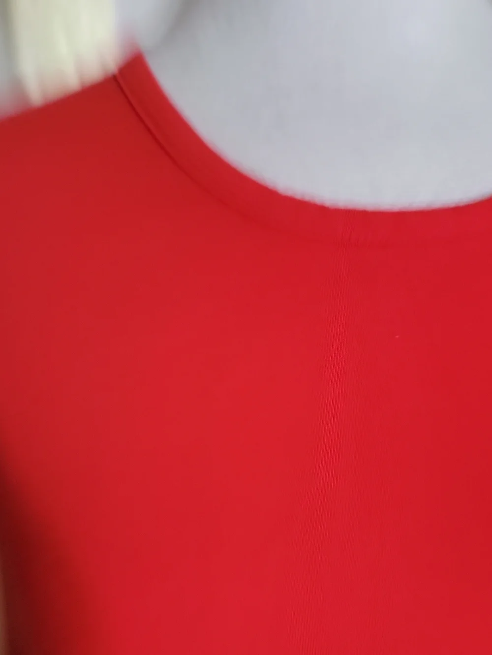 J Crew Simple Red T-Shirt Dress